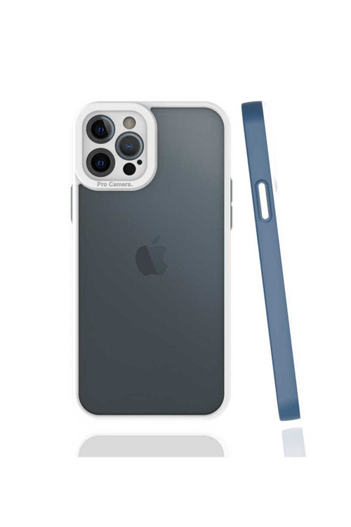 Apple Iphone 12 Pro Max Uyumlu Kılıf Mima Kapak (Lacivert)