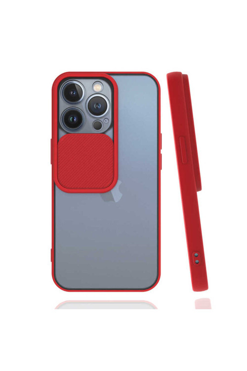 İphone 13 Pro Uyumlu Lnsm-İ Kılıf-Kırmızı