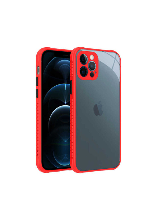 İphone 12 Pro Uyumlu Kaff Kılıf-Kırmızı