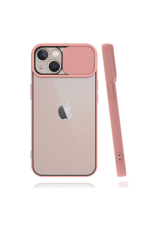 İphone 13 Uyumlu Lnsm-İ Kılıf-Pembe Açık