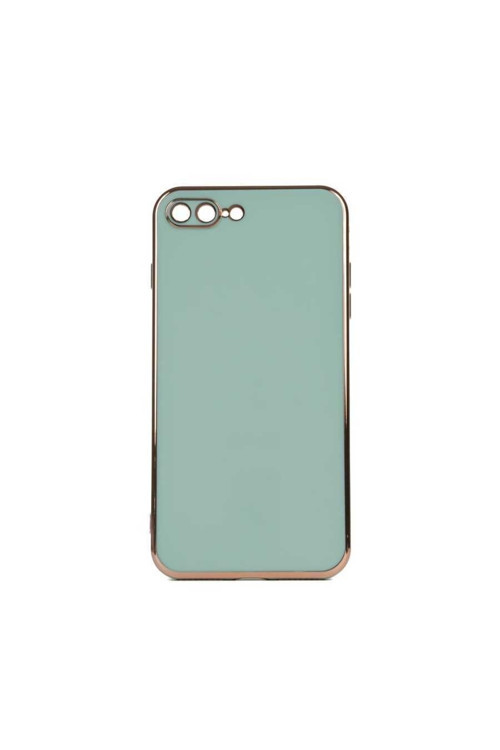 Apple Iphone 8 Plus Uyumlu Kılıf Bark Kapak (Açık Yeşil)