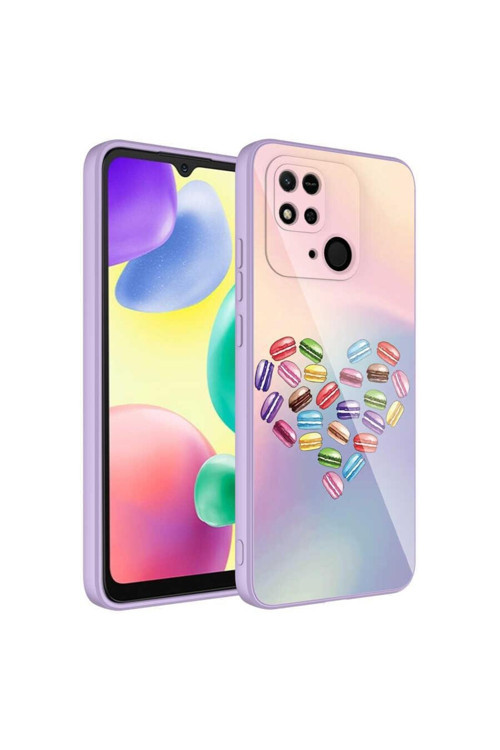 Xiaomi Poco C40 Kılıf Kamera Korumalı Desenli Sert Silikon Epoksi Kapak