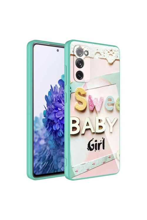 Galaxy S20 Fe Kılıf Kamera Korumalı Desenli Sert Silikon Epoksi Kapak