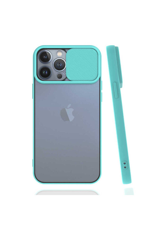 İphone 13 Pro Max Uyumlu Lnsm-İ Kılıf-Turkuaz