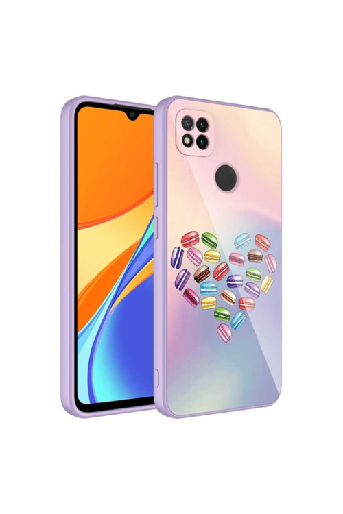 Xiaomi Redmi 9C Kılıf Kamera Korumalı Desenli Sert Silikon Epoksi Kapak