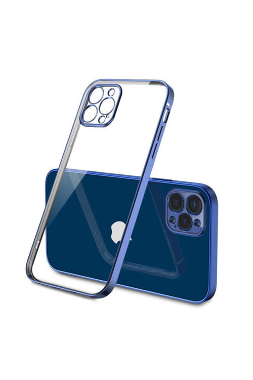 Iphone 12 Pro Max Kılıf Kamera Korumalı Gbox Kapak Lacivert