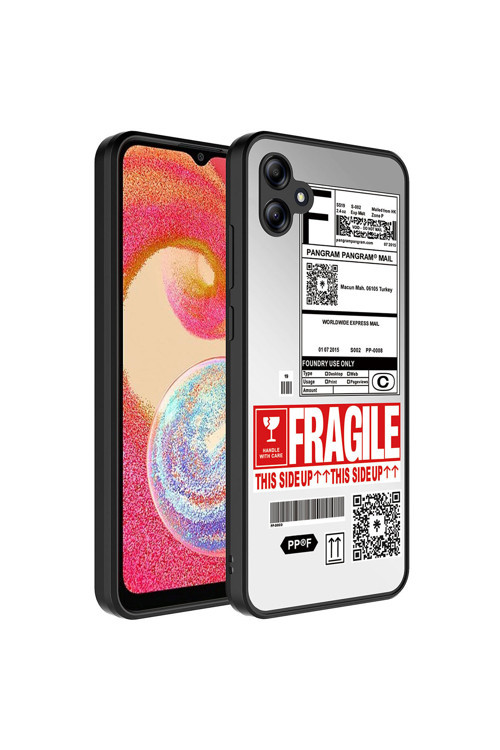Galaxy A04E Kılıf Aynalı Desenli Kamera Korumalı Parlak Gllp Mirror Kapak - Fragile