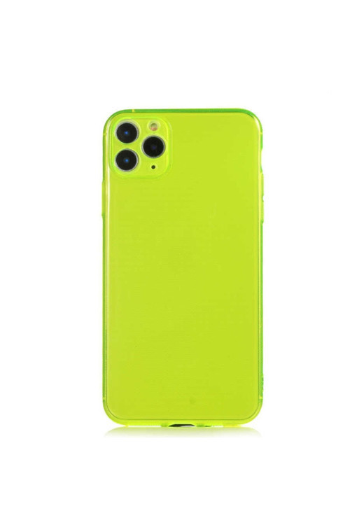 İphone 11 Pro Max Uyumlu Mkc Mun Silikon-Sarı