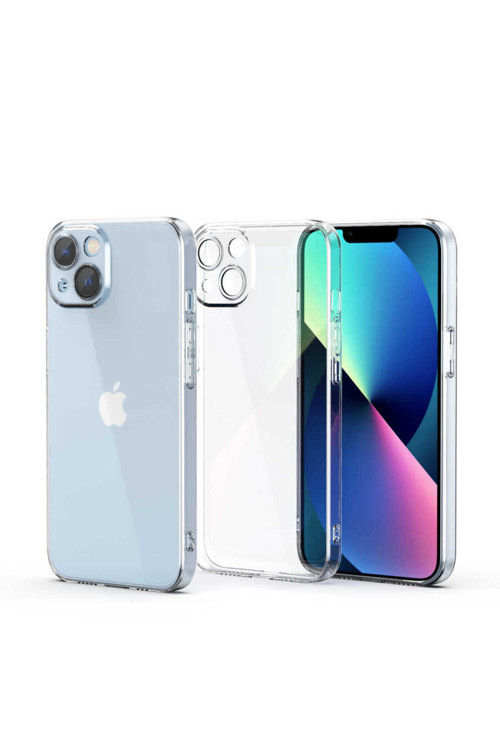 İphone 13 Mini Uyumlu Fizy Telefon Kılıfı-Renksiz