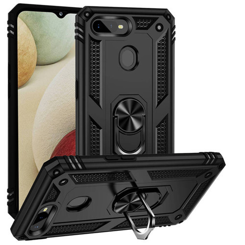 Oppo Ax7 Uyumlu Kılıf Vega Kapak-Siyah