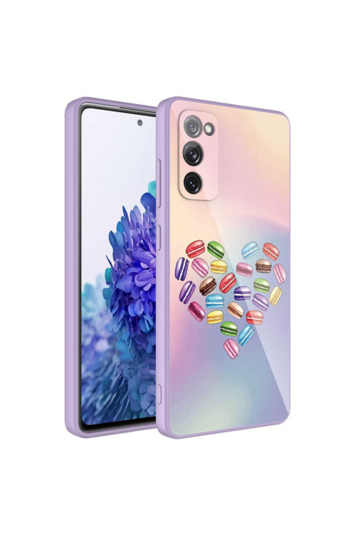 Galaxy S20 Fe Kılıf Kamera Korumalı Desenli Sert Silikon Epoksi Kapak