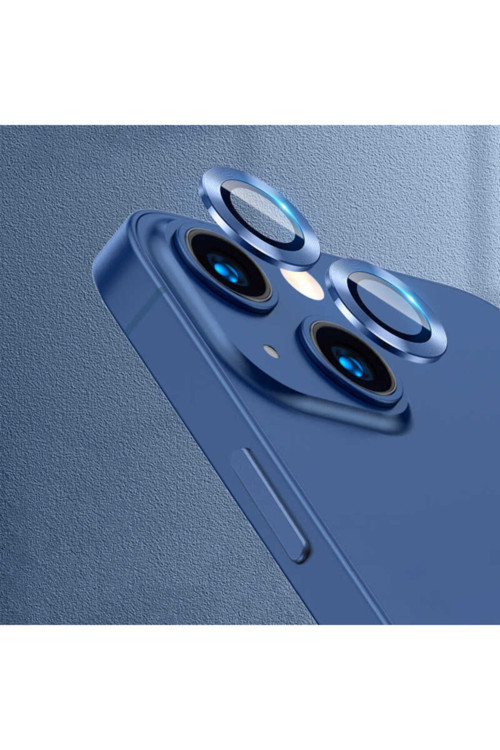 Apple Iphone 13 Mini Cl-02 Kamera Lens Koruyucu-Mavi Uyumlu