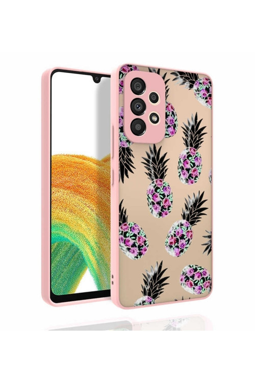 Samsung A53 5G Kılıf Desenli Kamera Korumalı Parlak Nora Kapak