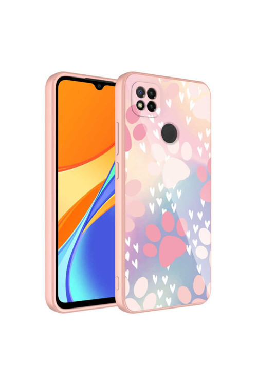 Xiaomi Redmi 9C Uyumlu Kılıf Kamera Korumalı Desenli Sert Silikon Epoksi Kapak (No4)