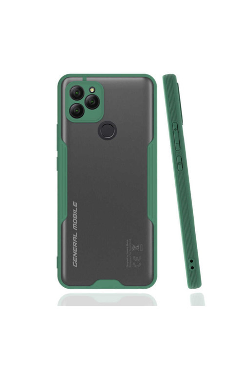 General Mobile 21 Kılıf Parfe Kapak - Koyu Yeşil