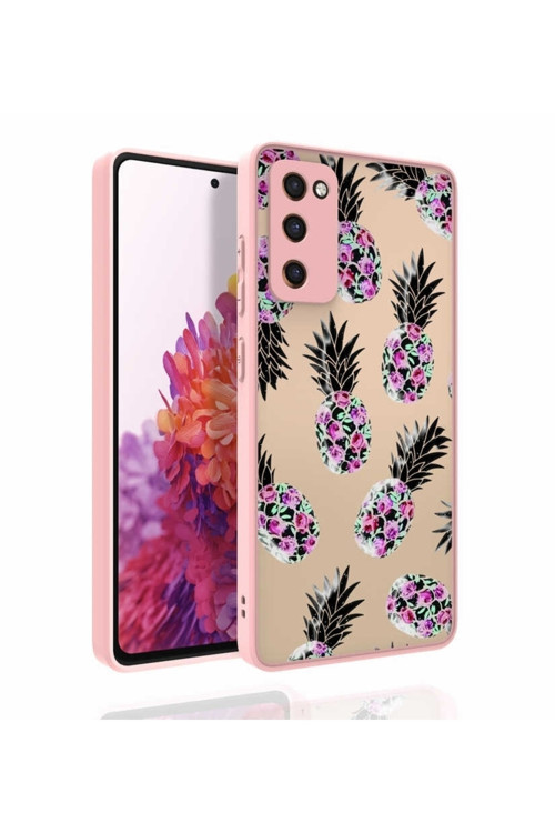 Galaxy S20 Fe Kılıf Desenli Kamera Korumalı Parlak Nora Kapak