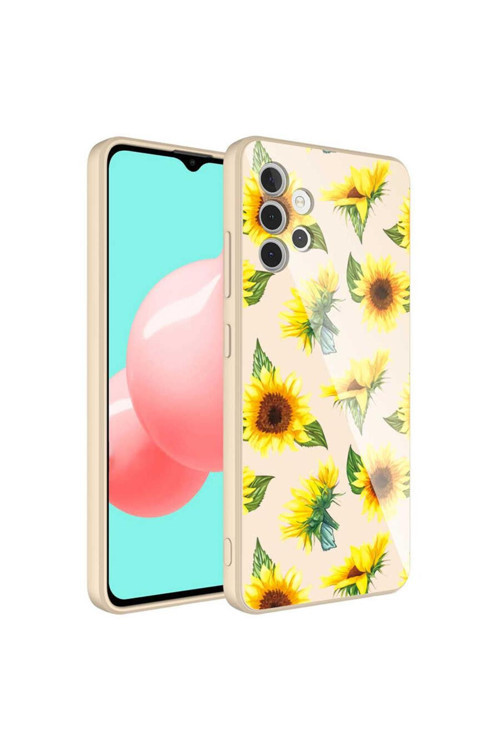 Galaxy A32 4G Kılıf Kamera Korumalı Desenli Sert Silikon Epoksi Kapak