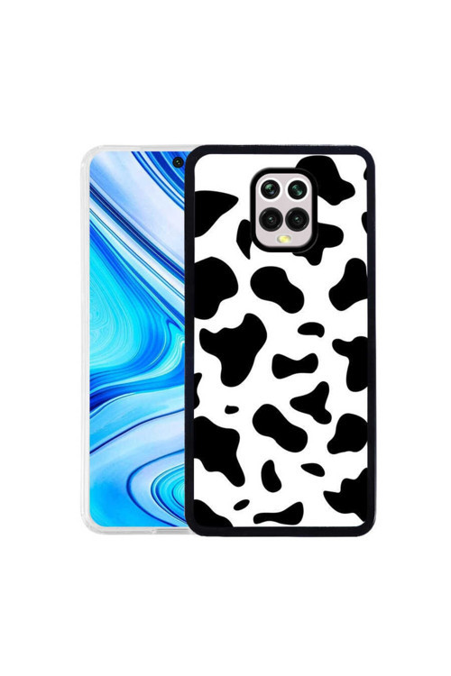 Xiaomi Redmi Note 9 Pro Kılıf M-Fit Desenli Kapak - Cow No1