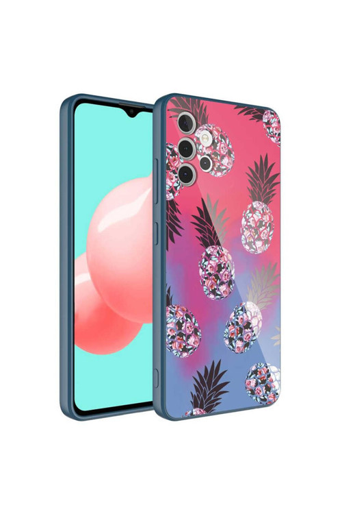 Galaxy A32 4G Kılıf Kamera Korumalı Desenli Sert Silikon Epoksi Kapak