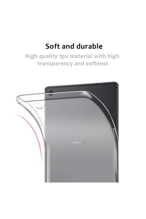 Galaxy T720 Tab S5E Kılıf Tablet Süper Silikon Kapak Renk Renksiz