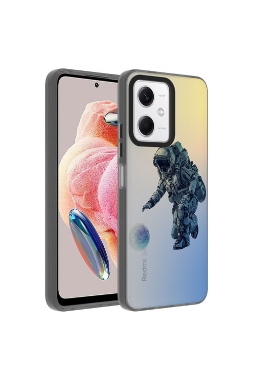 Uyumlu Xiaomi Redmi Note 12 4G Kılıf Desenli Dragon Sert Kapak
