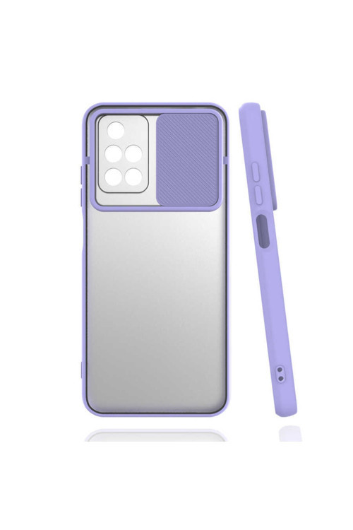 Xiaomi Redmi 10 Uyumlu Kılıf Lensi Kapak (Lila)