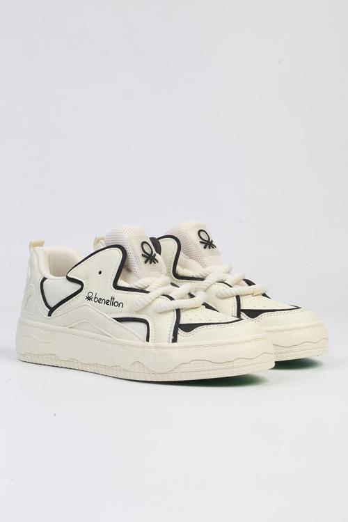 ® | BNI-10100 Bej Siyah-İthal Kadın Spor Ayakkabı