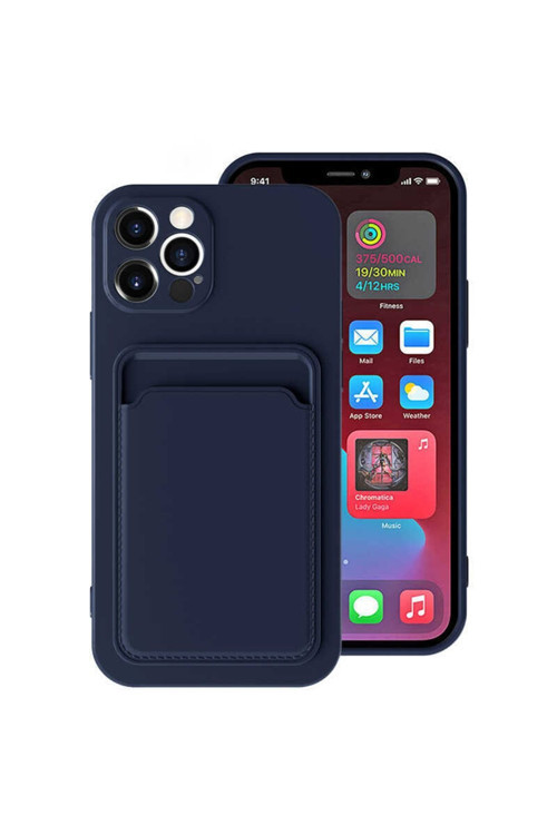 Apple Iphone 12 Pro Max Uyumlu Kılıf Ofix Kapak (Lacivert)