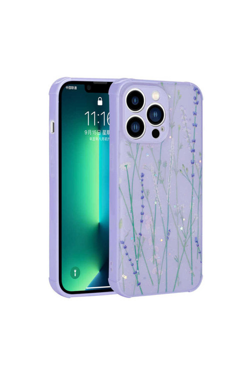 İphone 11 Pro Uyumlu Simli Desenli Kamera Korumalı Parlak Brt Popy Kılıf-Dallar