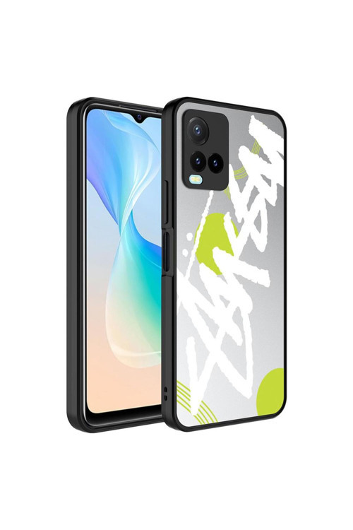 Vivo Y21S Kılıf Aynalı Desenli Kamera Korumalı Parlak Mirror Kapak