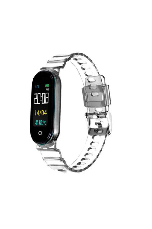 Xiaomi Mi Band 5 Uyumlu Krd-27 Silikon Kordon Renk Renksiz