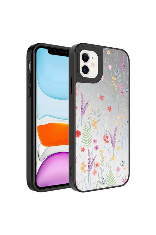 İphone 11 Uyumlu Aynalı Desenli Kamera Korumalı Parlak Tkdw Mirror Kılıf-Dallar