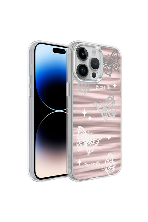 Wowcase İphone 14 Pro Uyumlu Airbagli Parlak Tasarımlı Mimbo Kılıf-No5
