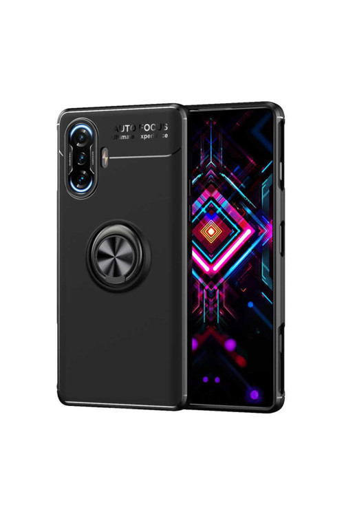 Xiaomi Redmi K40 Gaming Kılıf Ravel Standlı Yüzüklü Silikon