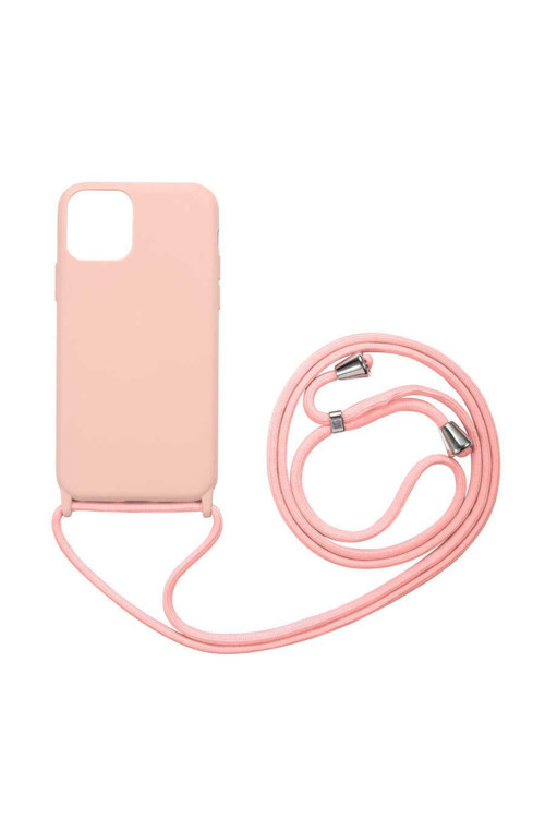 Apple Iphone 12 Pro Max Uyumlu Kılıf Ropi Kapak (Pembe Açık)