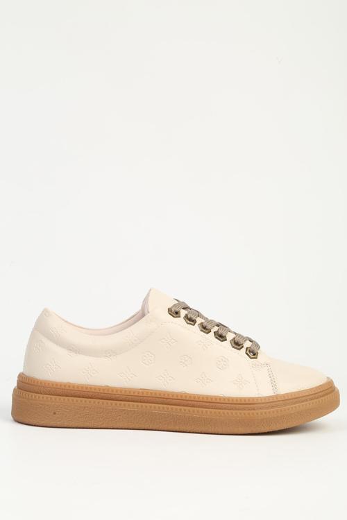 Krem Kadın Spor Ayakkabı PC-55071