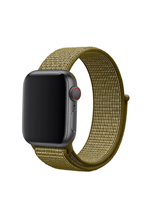 Watch 44Mm Uyumlu Krd-03 Hasır Kordon-30-Olive Flak