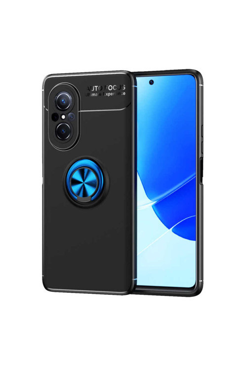Huawei Nova 9 Se Kılıf Ravel Silikon Kapak - Siyah-Mavi