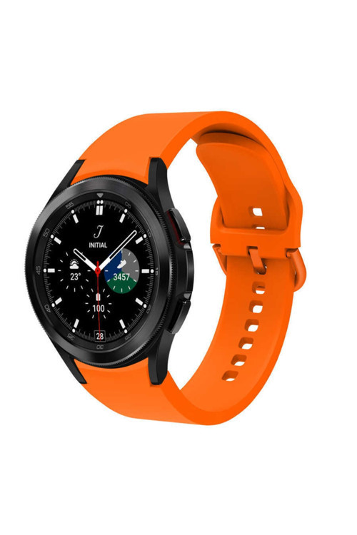 Galaxy Watch 4 Classic 46Mm Krd-50 Silikon Kordon - Turuncu