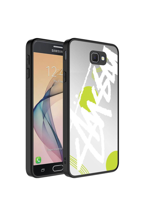 Galaxy J7 Prime Kılıf Aynalı Desenli Kamera Korumalı Parlak Mirror Kapak