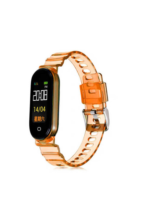 Çelikeliletişim Xiaomi Mi Band 5 Krd-27 Uyumlu Kordon-Ckl-Turuncu