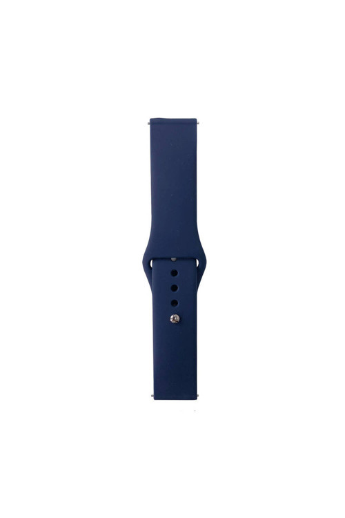 Galaxy Watch Active 2 44Mm Band Serisi 20Mm Klasik Kordon Silikon Strap Kayış-Midnight Blue