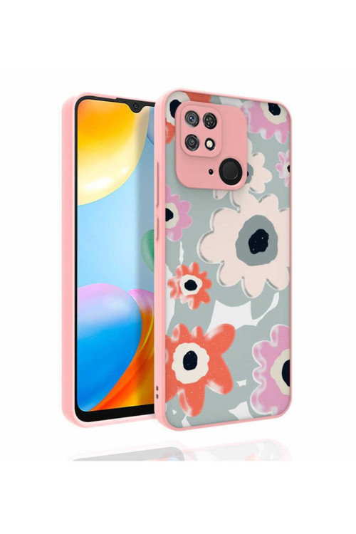 Xiaomi Redmi 10C Kılıf Desenli Kamera Korumalı Parlak Nora Kapak