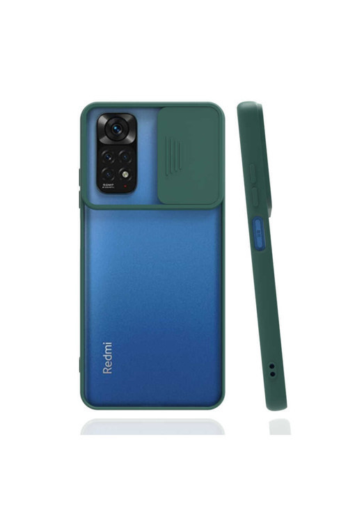 Xiaomi Redmi Note 11 Pro 5G Kılıf Lensi Kapak - Koyu Yeşil