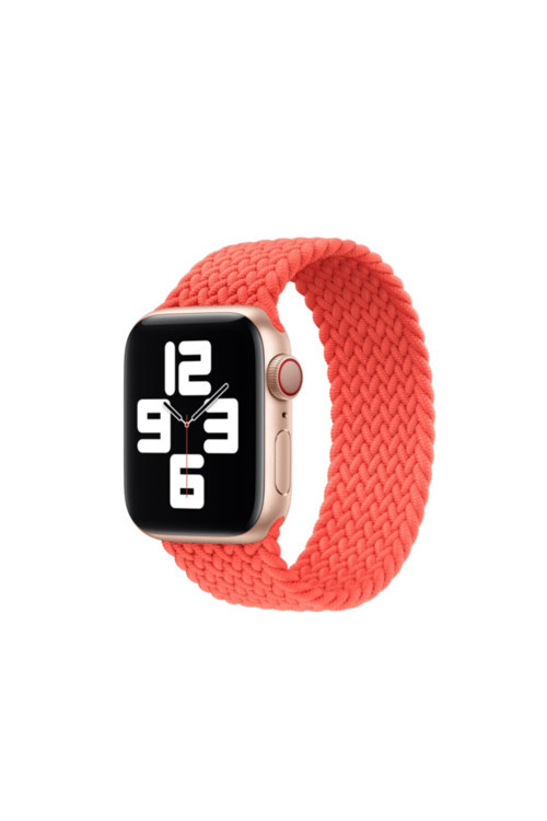 Midasxshop Apple Watch 42Mm Krd-32 Medium Kordon Turuncu