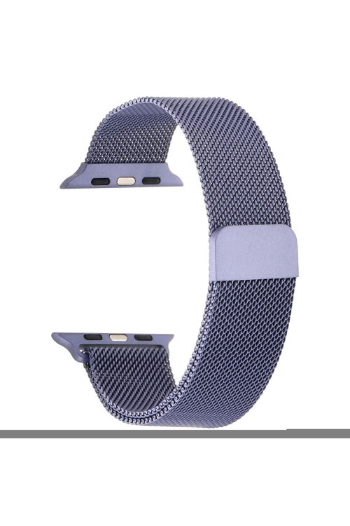 Midasxshop Apple Watch 44Mm Uyumlu Krd-01 Metal Kordon Derin Mor