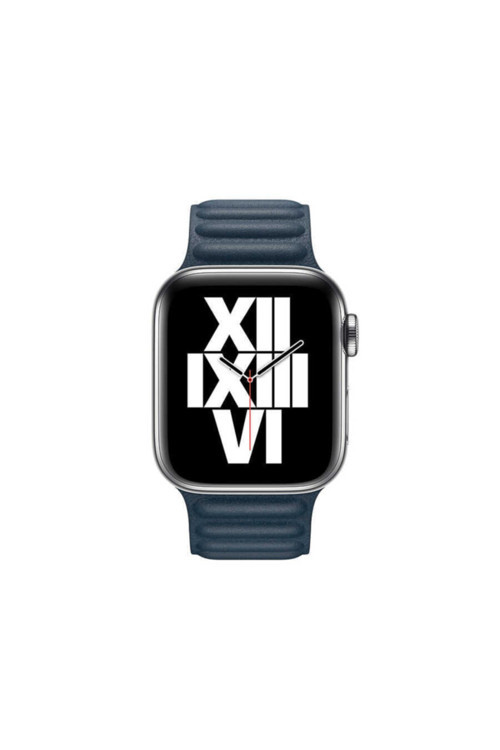 Apple Watch 40Mm Uyumlu Krd-34 Deri Kordon (Lacivert)