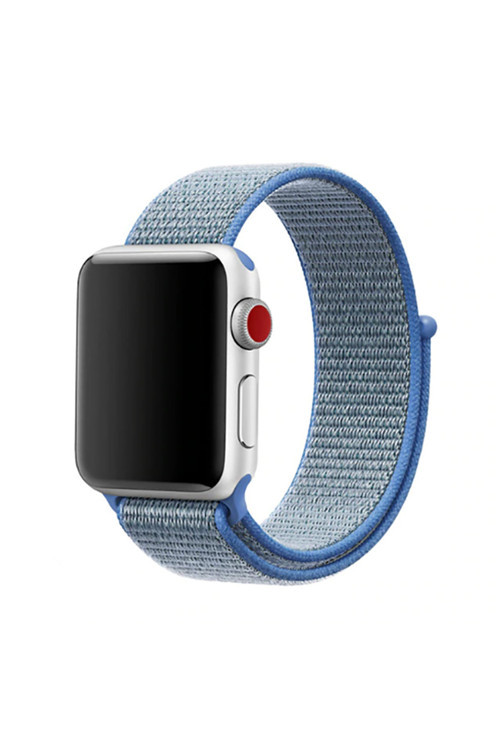 Watch 44Mm Uyumlu Krd-03 Hasır Ucy Kordon-15-Tahoe Blue