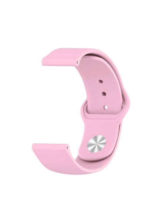 Marmaramobile Samsung Gear S2 Uyumlu Krd-11 20Mm Silikon Kordon (Pembe)