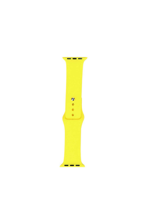 Watch 42Mm Band Serisi Klasik Kordon Silikon Strap Kayış-Sarı